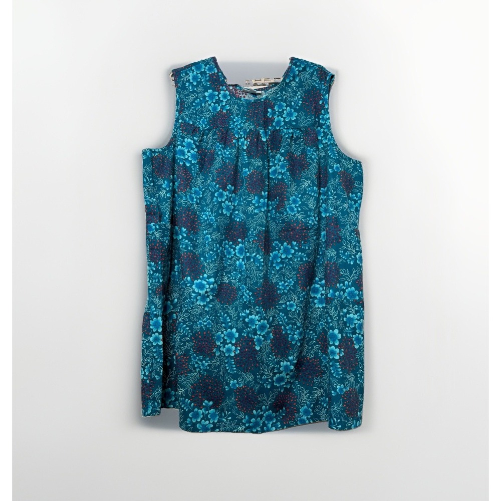 Only Necessities Floral Jumper Dress Sleeveless Lounge House Womens 4X
